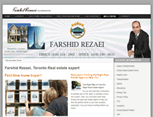 Tablet Screenshot of farshidrezaei.com